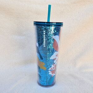Starbucks Glitter Blue Bunny Tumbler 24oz